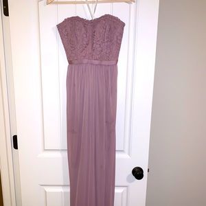 David’s bridal bridesmaid dress quartz